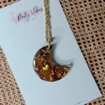 Moon resin pendant